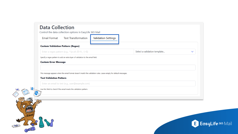 EasyLife 365 Mail – Email Validation Settings